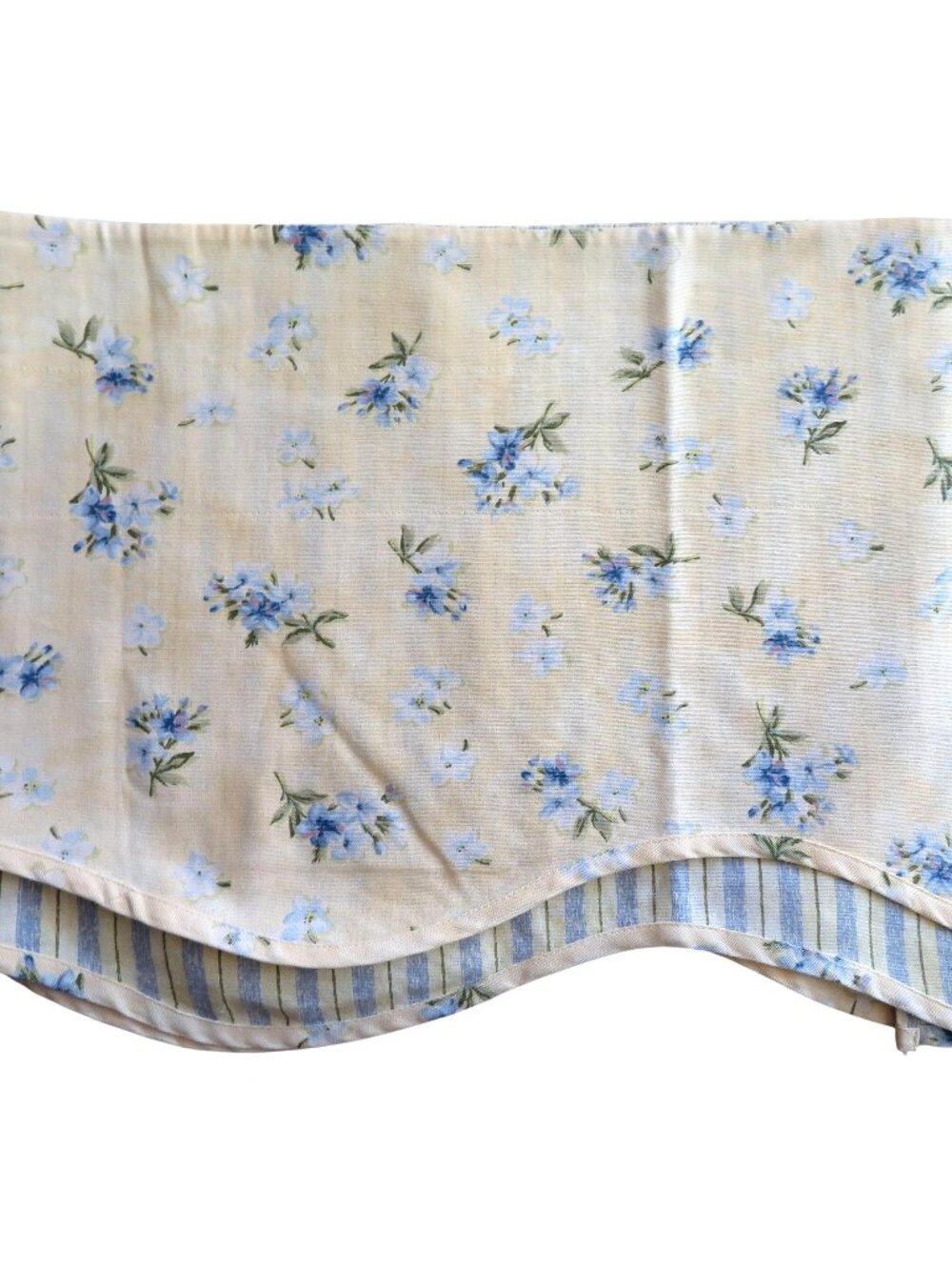 WAVERLY Fairfield Valance Fontanelle Buttercream Floral Print 74 x 17